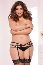 Load image into Gallery viewer, Strappy Elastic Garter Belt - Queen Size - Black STM-9980XPBLK
