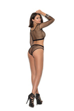 Load image into Gallery viewer, Fence Net Top With Zip Front and Matching Booty Shorts
