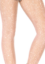 Load image into Gallery viewer, Spandex Crotched Stripe Lurex Shimmer Tights
