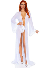 Load image into Gallery viewer, 3pc Fur Trimmed Robe Set - White - One Size LA-86110WHT
