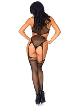 Load image into Gallery viewer, Fishnet Crotchless Teddy
