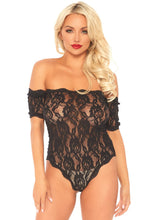 Load image into Gallery viewer, Strapless Lace Teddy - Black - Small/medium LA-89234BLKSM
